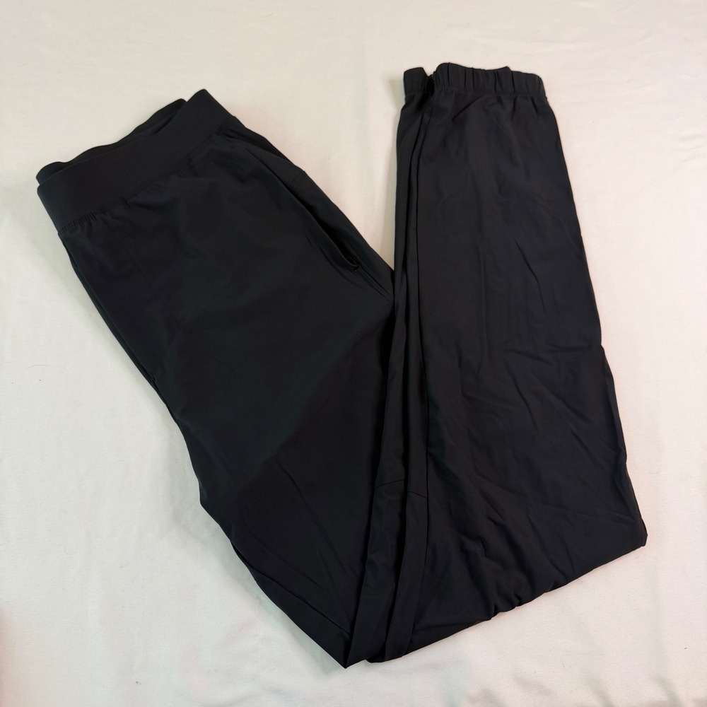All in Motion Womens Black Athletic Joggers Ankle Zip Running Pants Small
